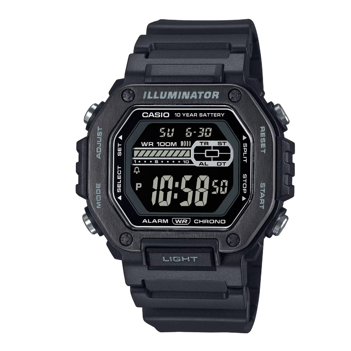 CASIO - Reloj MWD-110HB-1BV Digital Unisex