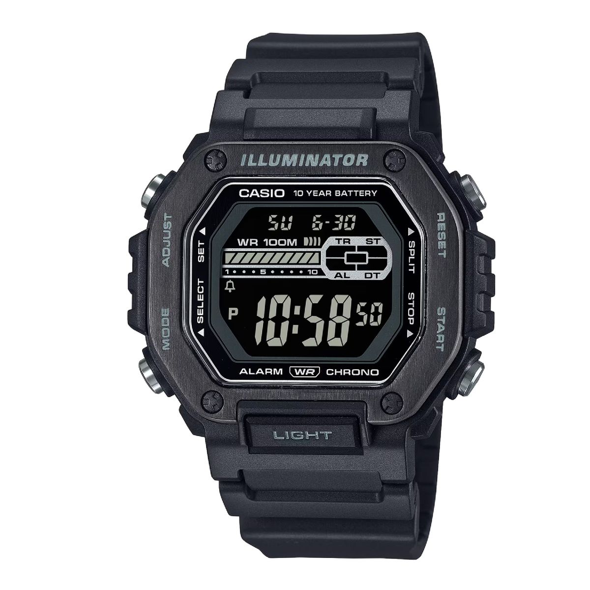 CASIO - Reloj MWD-110HB-1BV Digital Unisex