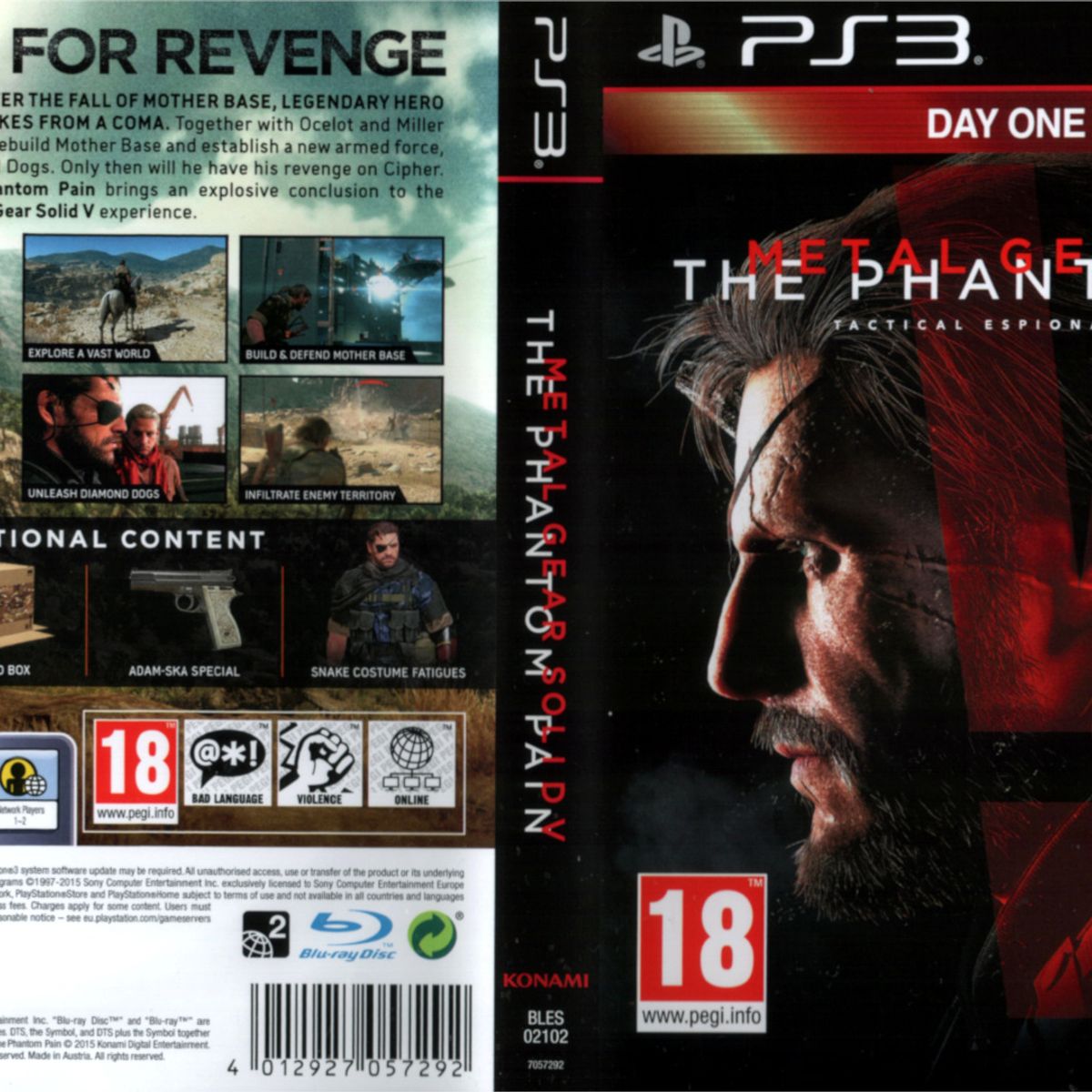 SONY - Metal Gear V Phantom Pain - PS3
