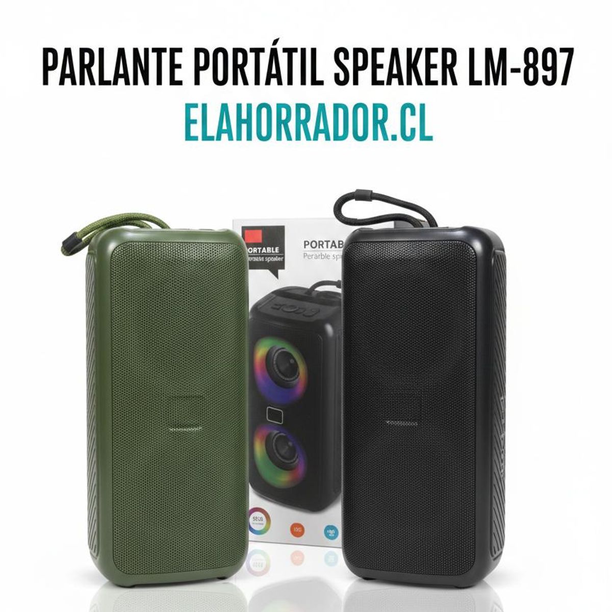 GENERICO - Parlante Bluetooth Portátil LM-897