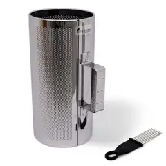 TROPICANA - Güiro Metálico Con Asa PEG612 - 6 Pulgadas - Plateado