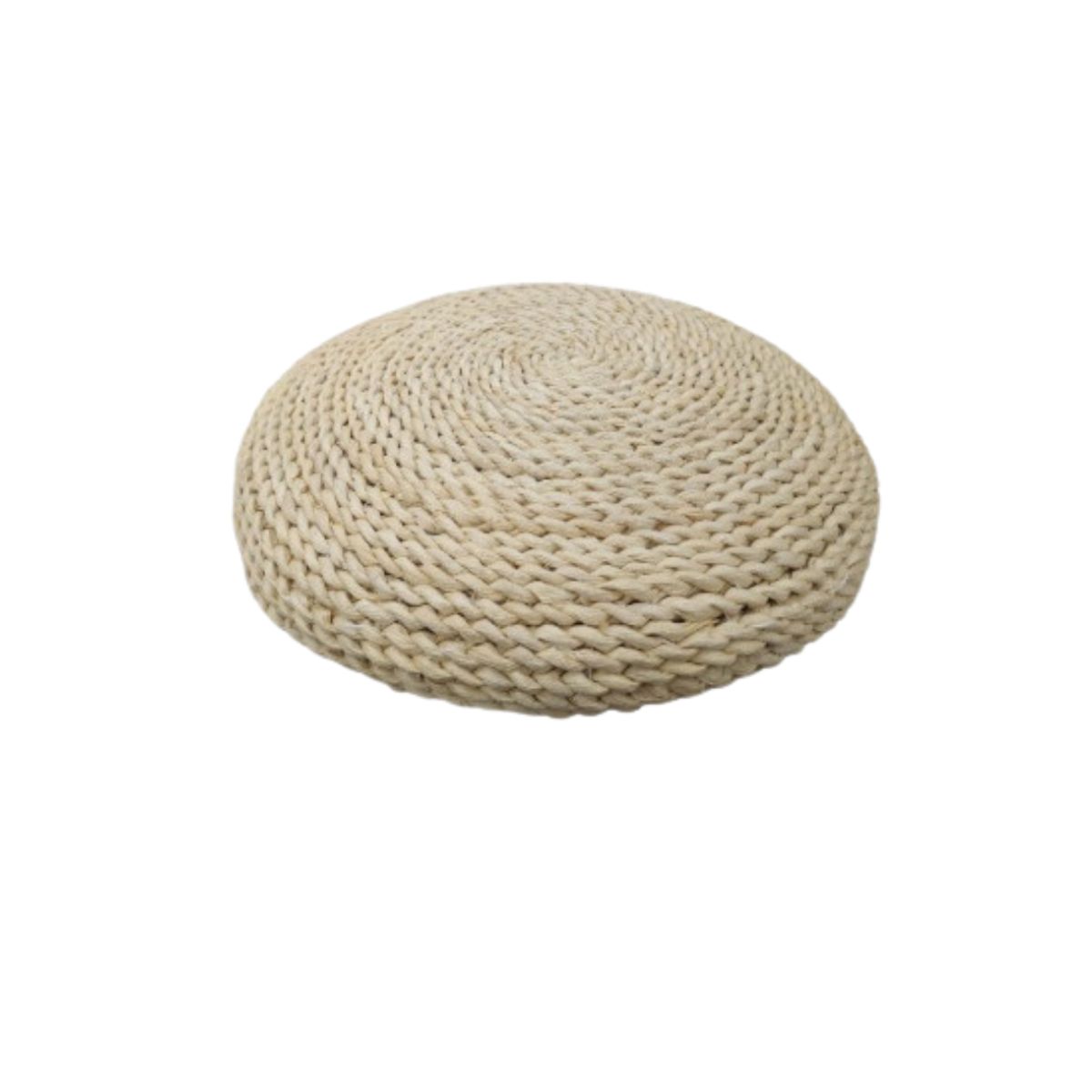 GENERICO - Cojín Puff de Suelo Ratan Tejido 45x8cm