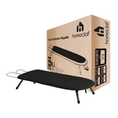 HOMECLAF - Tabla de Planchar de Mesa Plegable Negra compacta y portátil