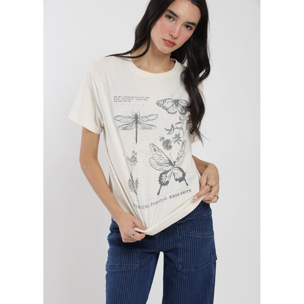 KAYA UNITE - Polera Mujer Diseño Algodón