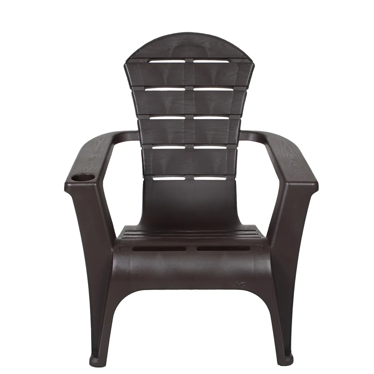 QRUBBER - Silla reposera terraza de resina café oscuro MQ QRubber