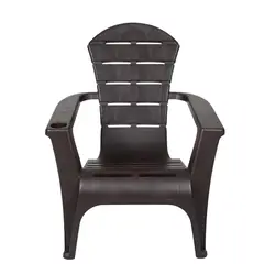 QRUBBER - Silla reposera terraza de resina café oscuro MQ
