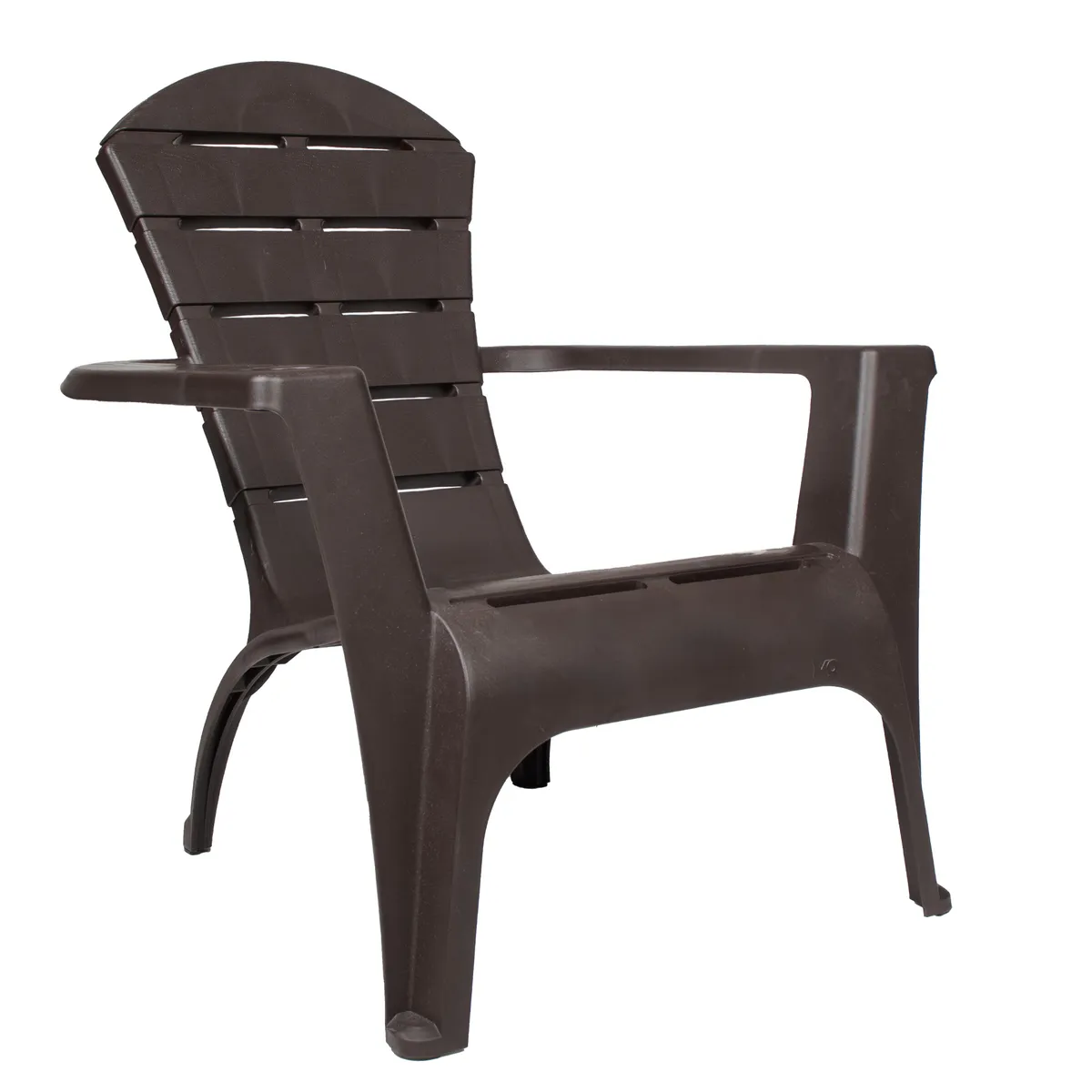 QRUBBER - Silla reposera terraza de resina café oscuro MQ QRubber