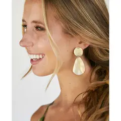 MI PLACARD - Aros de Fiesta Becca Dorado