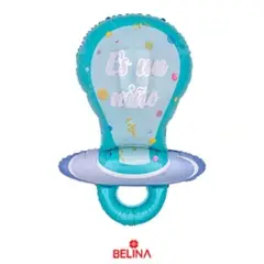 GENERICO - Globo metalico chupete azul es un niño 58x97cm