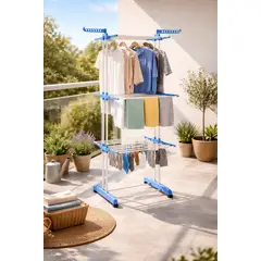 MOVI - Tendedero de Ropa Vertical Plegable 3 Niveles