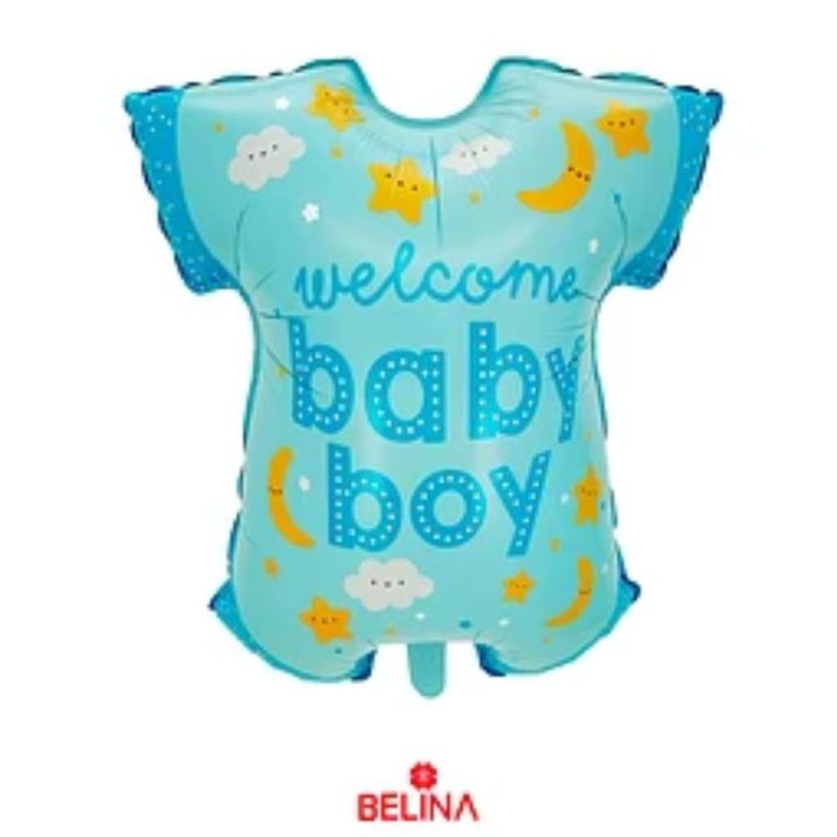 GENERICO - Globo metalico celeste baby shower 53x64cm
