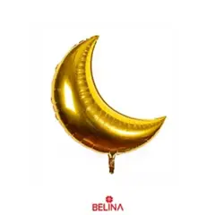 GENERICO - Globo metalico luna oro 59x78cm