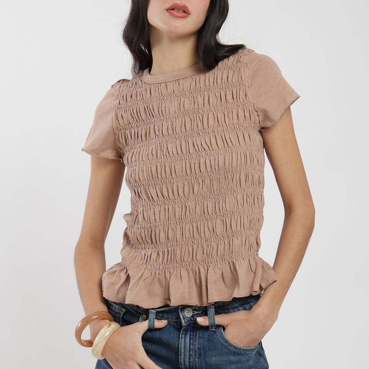 KAYA UNITE - Polera Mujer Clásica Algodón Panal