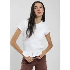 KAYA UNITE - Polera Mujer Clásica Algodón Panal