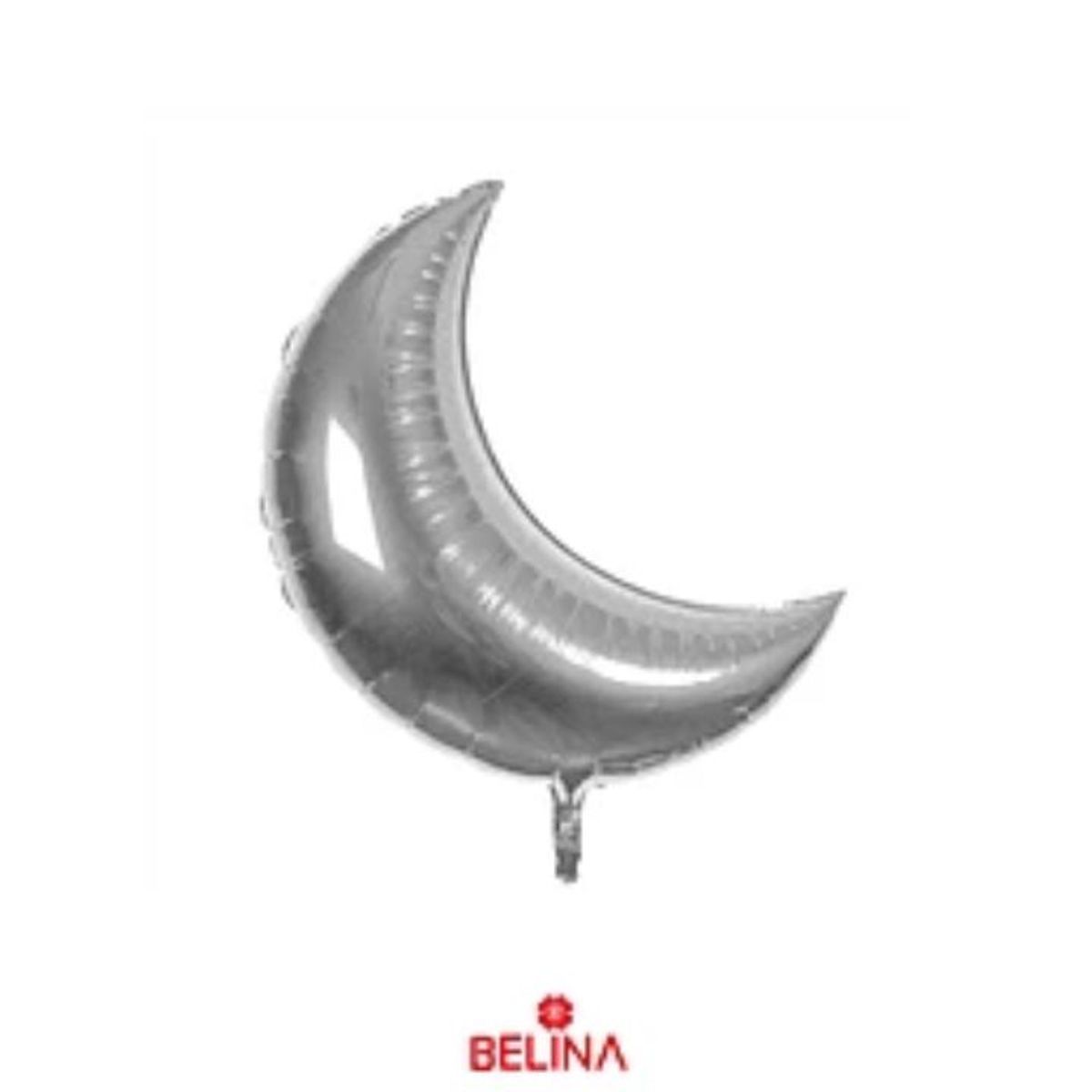 GENERICO - Globo metalico luna plata 59x78cm