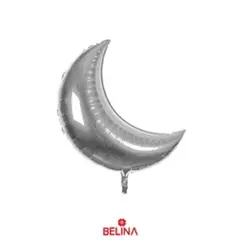 GENERICO - Globo metalico luna plata 59x78cm