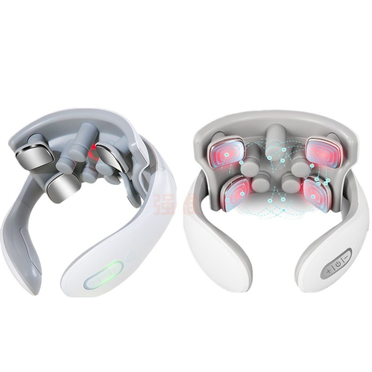 GIOIO - Masajeador cervical portátil con calor y luz