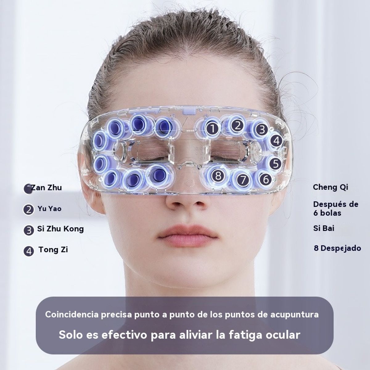 GIOIO - Mascarilla ocular con calor vapor y vibración