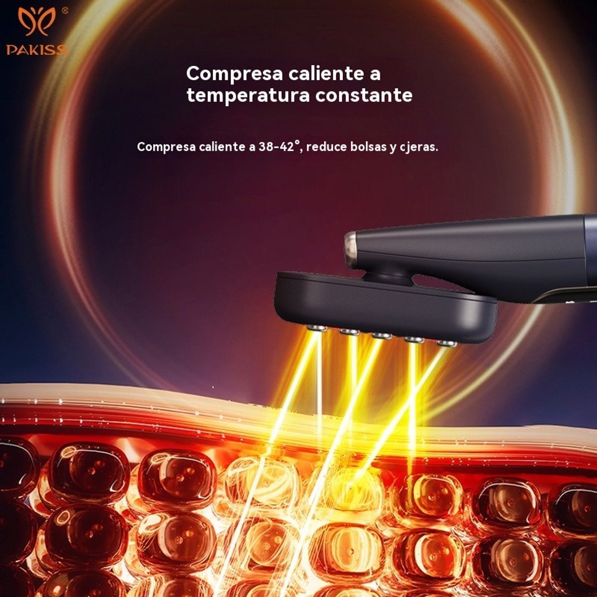 GIOIO - Dispositivo ocular con luz calor para contorno de ojos
