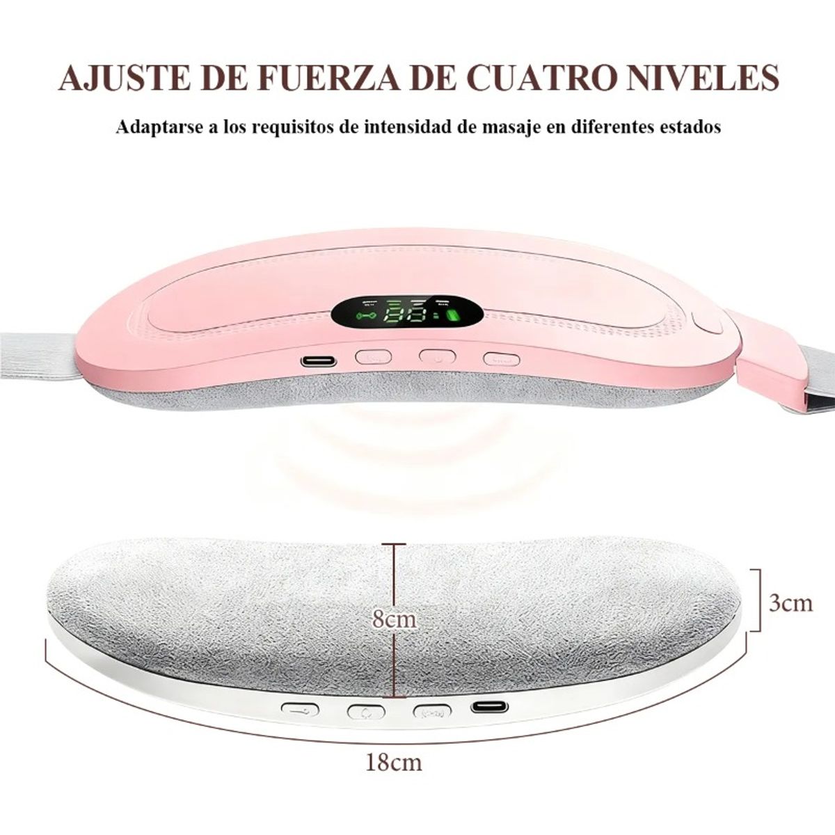 GIOIO - Cinturon Eléctrico Bolsa Termica Para Colicos Menstruales