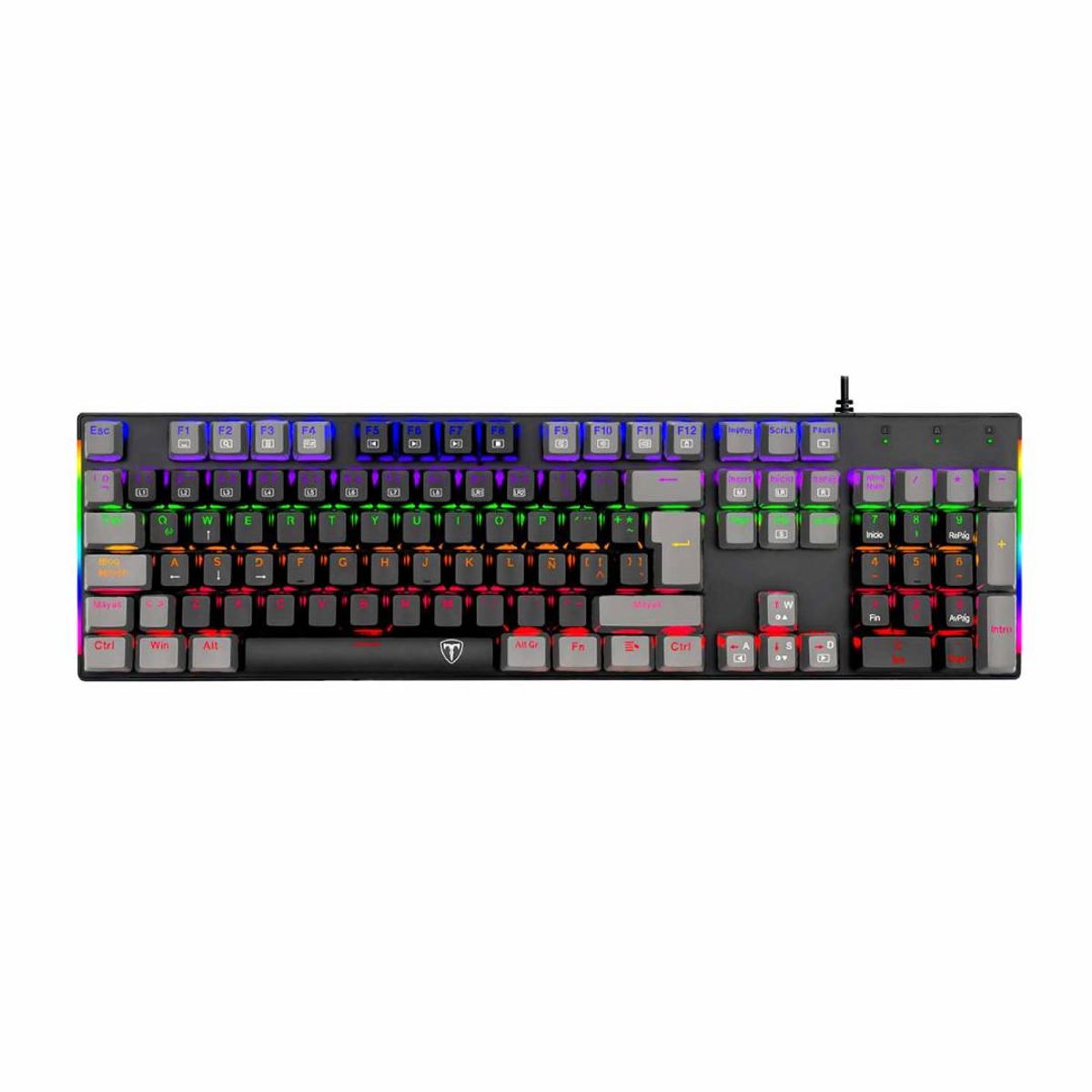 T-DAGGER - Teclado T-Dagger Naxos T-TGK310BG Español Rainbow