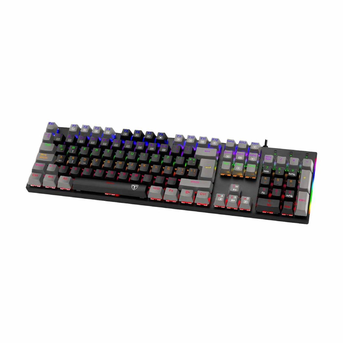 T-DAGGER - Teclado T-Dagger Naxos T-TGK310BG Español Rainbow