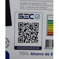 MEGABRIGHT - Luminaria Proyector Led 10w Fría Carcasa Negro Blanco Frío