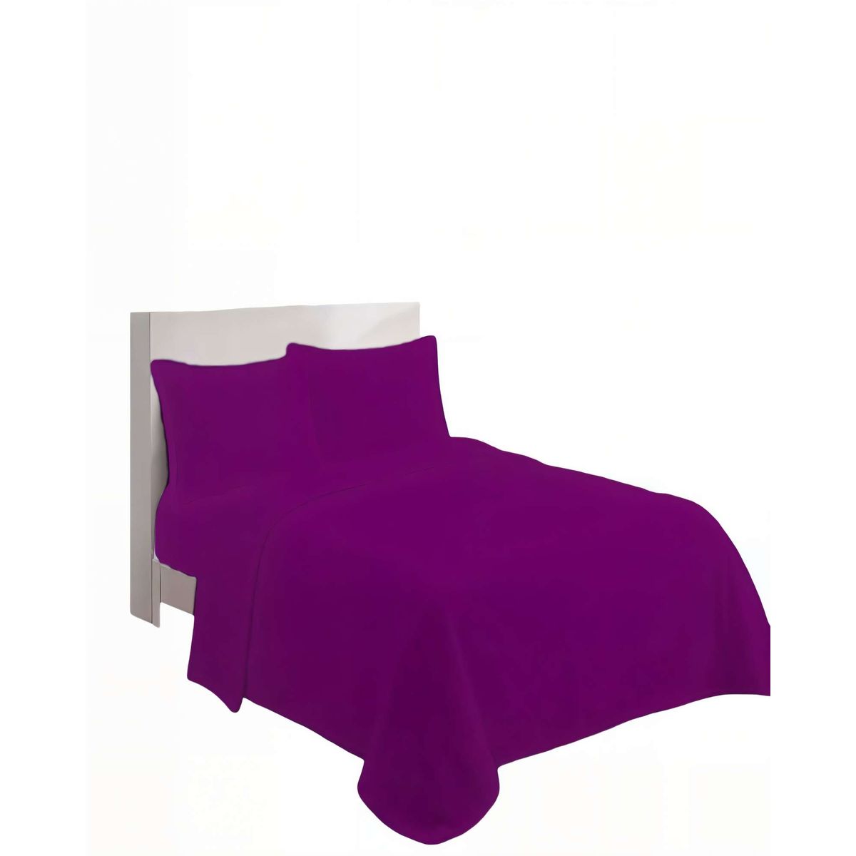 GENERICO - SABANA POLAR PREMIUM PLAZA Y MEDIA  COLOR MORADO