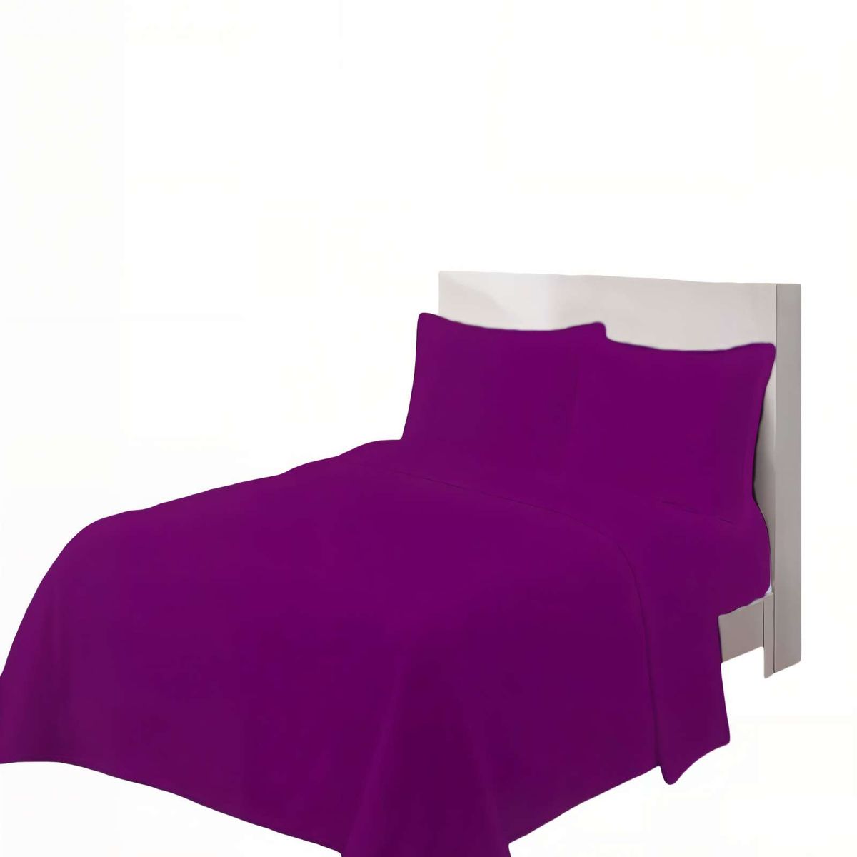 GENERICO - SABANA POLAR PREMIUM PLAZA Y MEDIA  COLOR MORADO