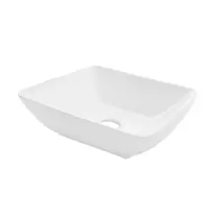 FANALOZA - Lavamanos sobreponer para mueble vanitorio 42,5x13x42,5 cm Malibu slim