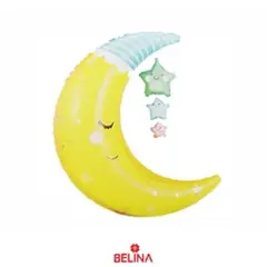 GENERICO - Globo metálico luna y estrellas 65x88cm