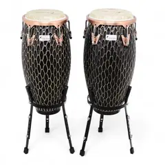 TROPICANA - Set De Congas Con Soporte Fiberskin CRH850HM - 10 - 11