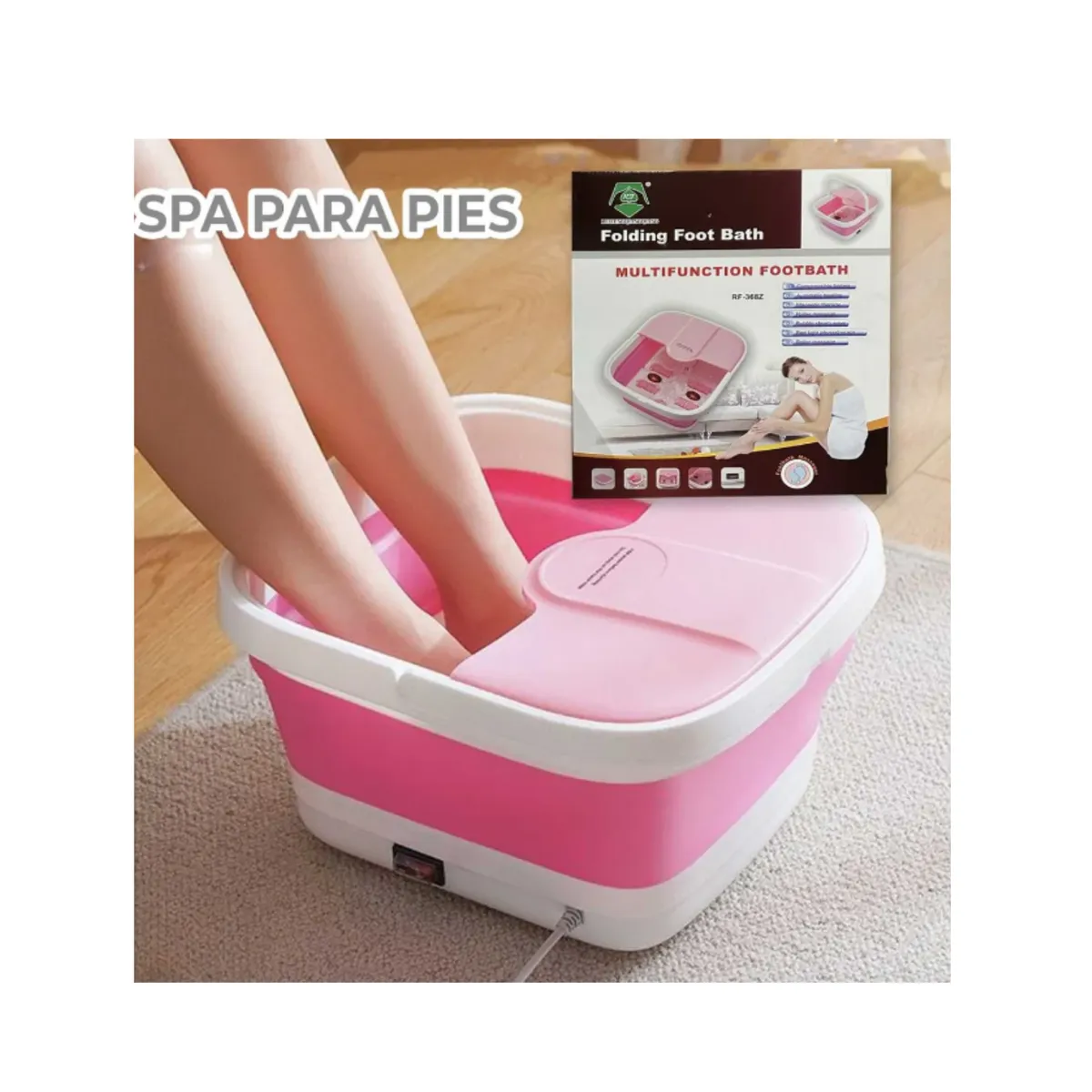 GENERICO - Spa De Pies Hidromasajes Masajeador Pedicure Profesional Color Rosa