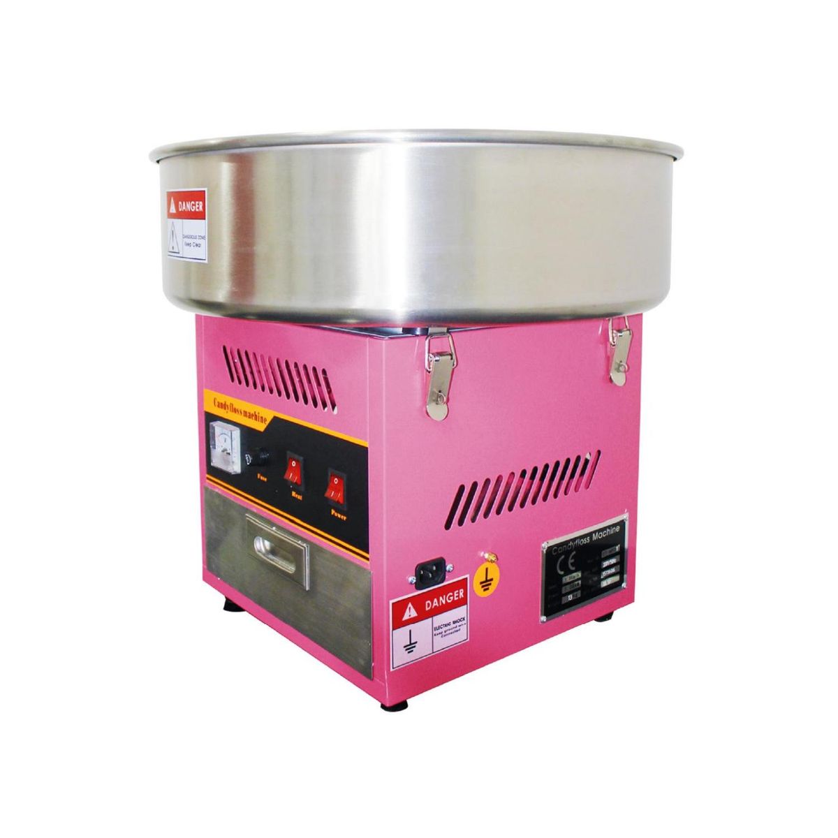 B FRESH - Máquina de algodón de azúcar Rosa profesional grande Bfresh