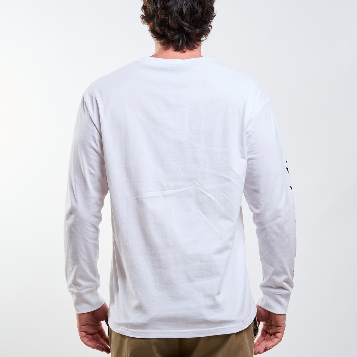 RUSTY - Polera ML R Logo Blanco Hombre Rusty