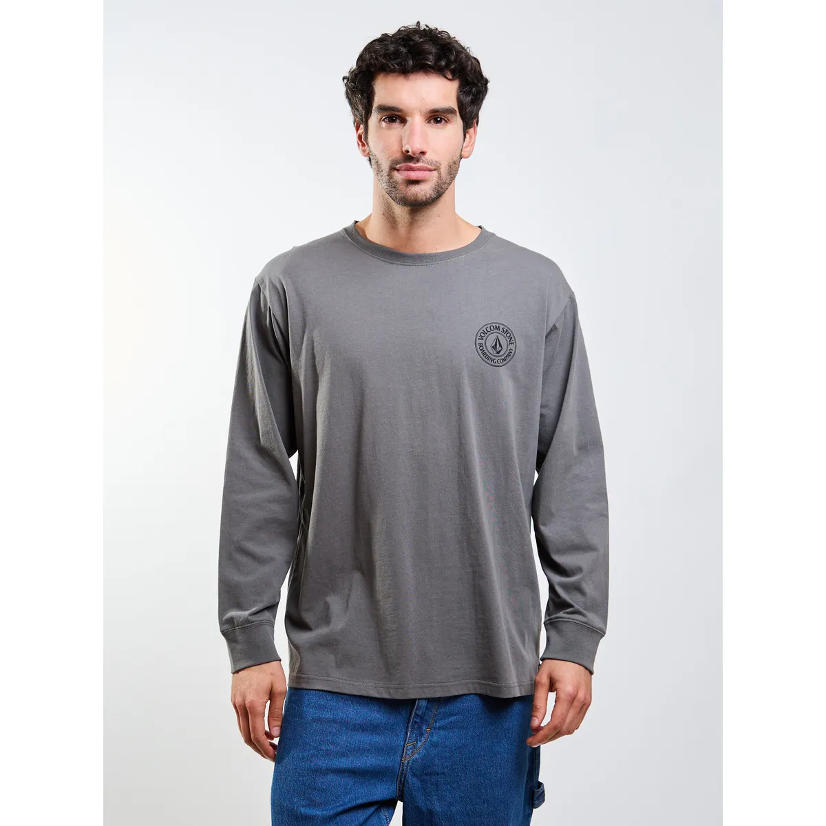 VOLCOM - Polera ML Drain You Verde Hombre Volcom