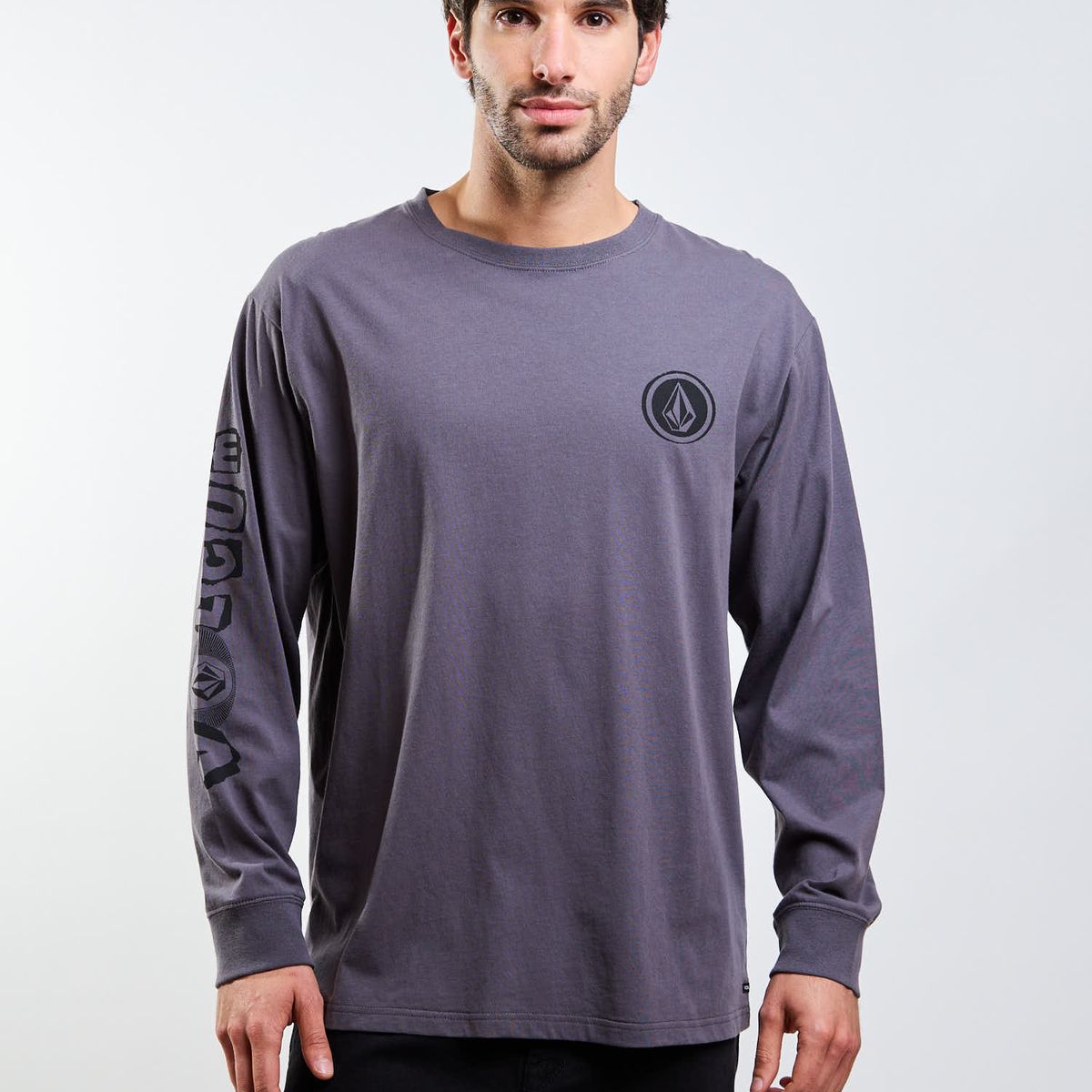 VOLCOM - Polera ML Povj Gris Hombre Volcom