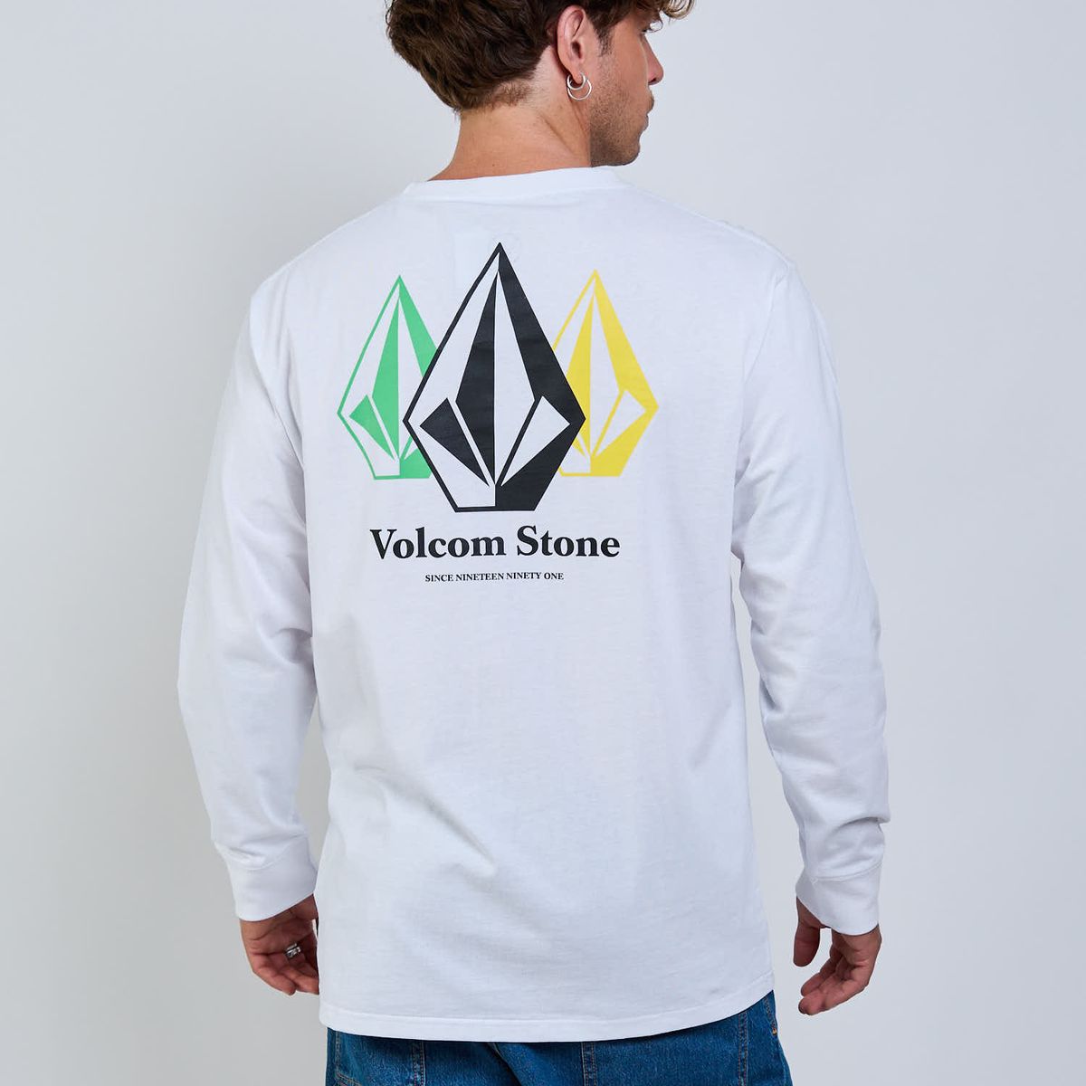 VOLCOM - Polera ML Icy Eyes Blanco Hombre Volcom