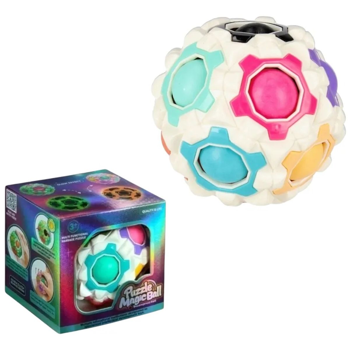 GENERICO - Pelota Mágica 3d Antiestrés Sensorial Laberinto