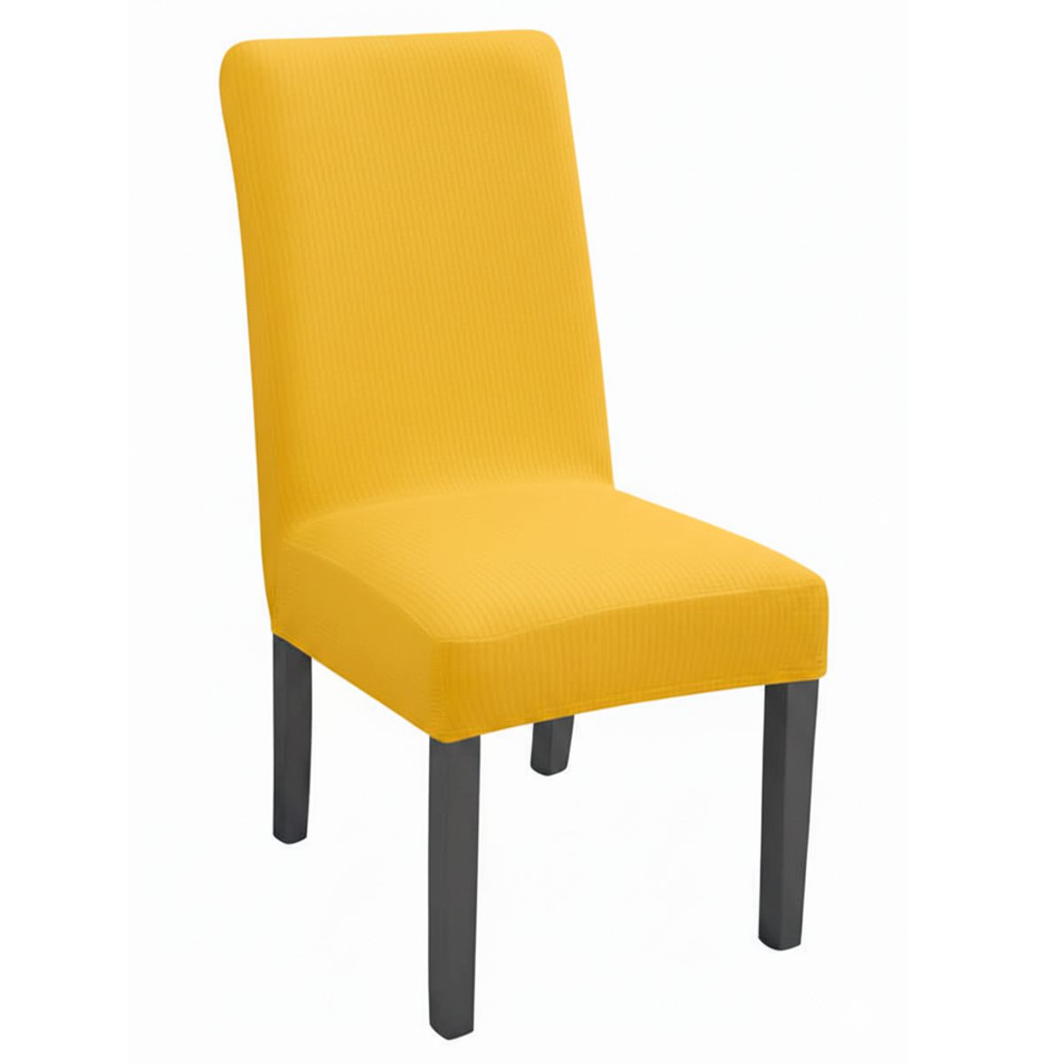 GENERICO - Funda Para Sillas Tela Gruesa Asiento Comedor Amarillo