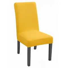 GENERICO - Funda Para Sillas Tela Gruesa Asiento Comedor Amarillo