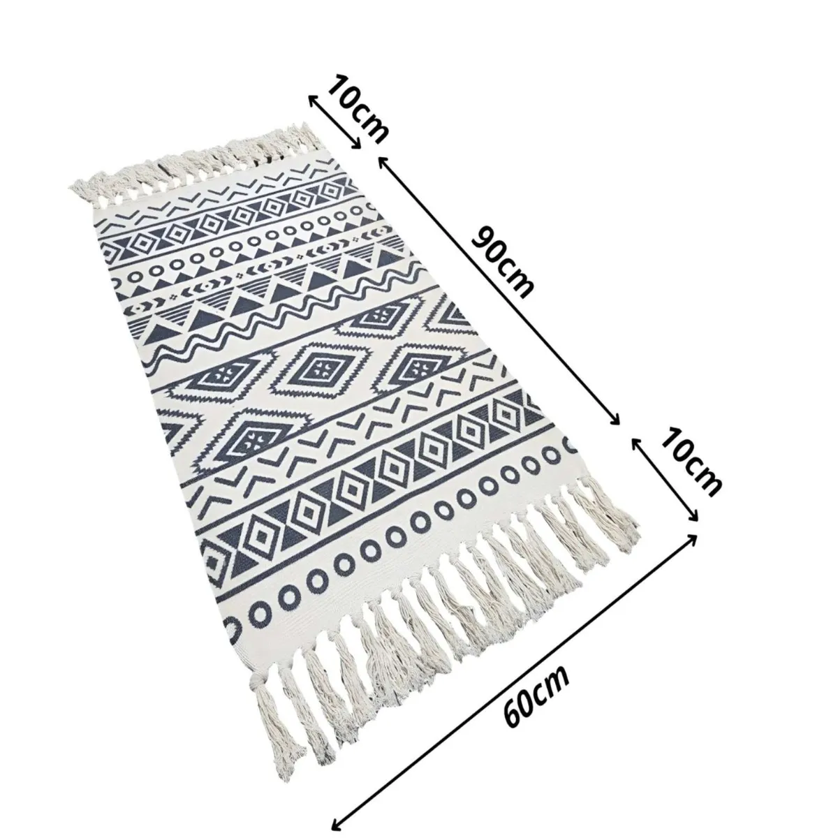 GENERICO - SET DE 2 BAJADAS DE CAMAS DECORATIVAS 60x90cm