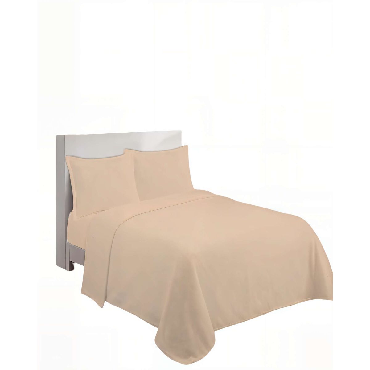 GENERICO - SABANA PREMIUM POLAR  PLAZA Y MEDIA  COLOR BEIGE