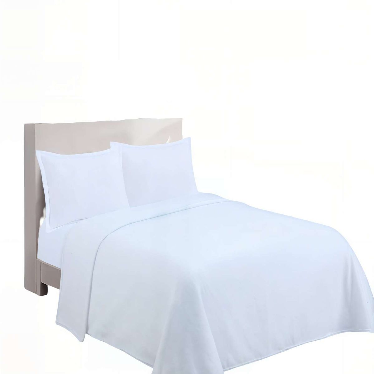GENERICO - SABANA PREMIUM POLAR  2 PLAZAS  COLOR BLANCO