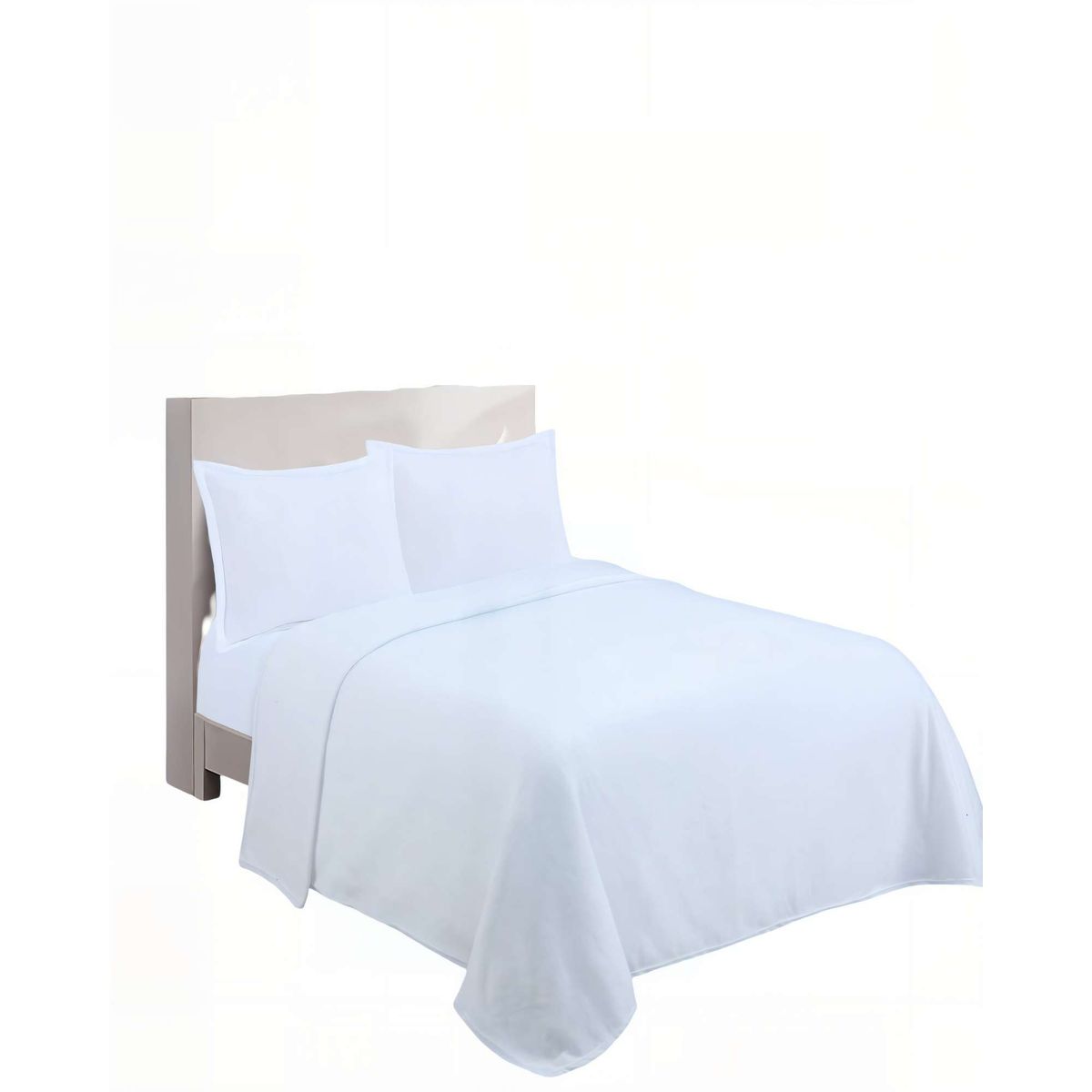 GENERICO - SABANA PREMIUM POLAR  2 PLAZAS  COLOR BLANCO