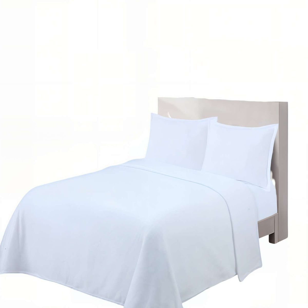 GENERICO - SABANA PREMIUM POLAR  2 PLAZAS  COLOR BLANCO
