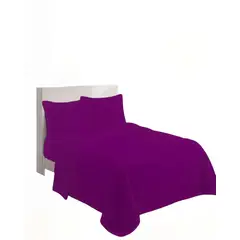 GENERICO - SABANA PREMIUM POLAR KING COLOR MORADO