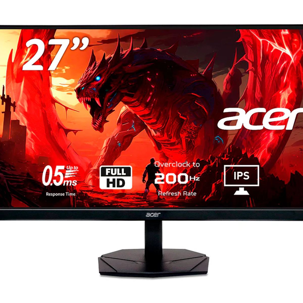 ACER - Monitor Gamer Acer Nitro 27 IPS FHD 200Hz 0,5MS 250NIT