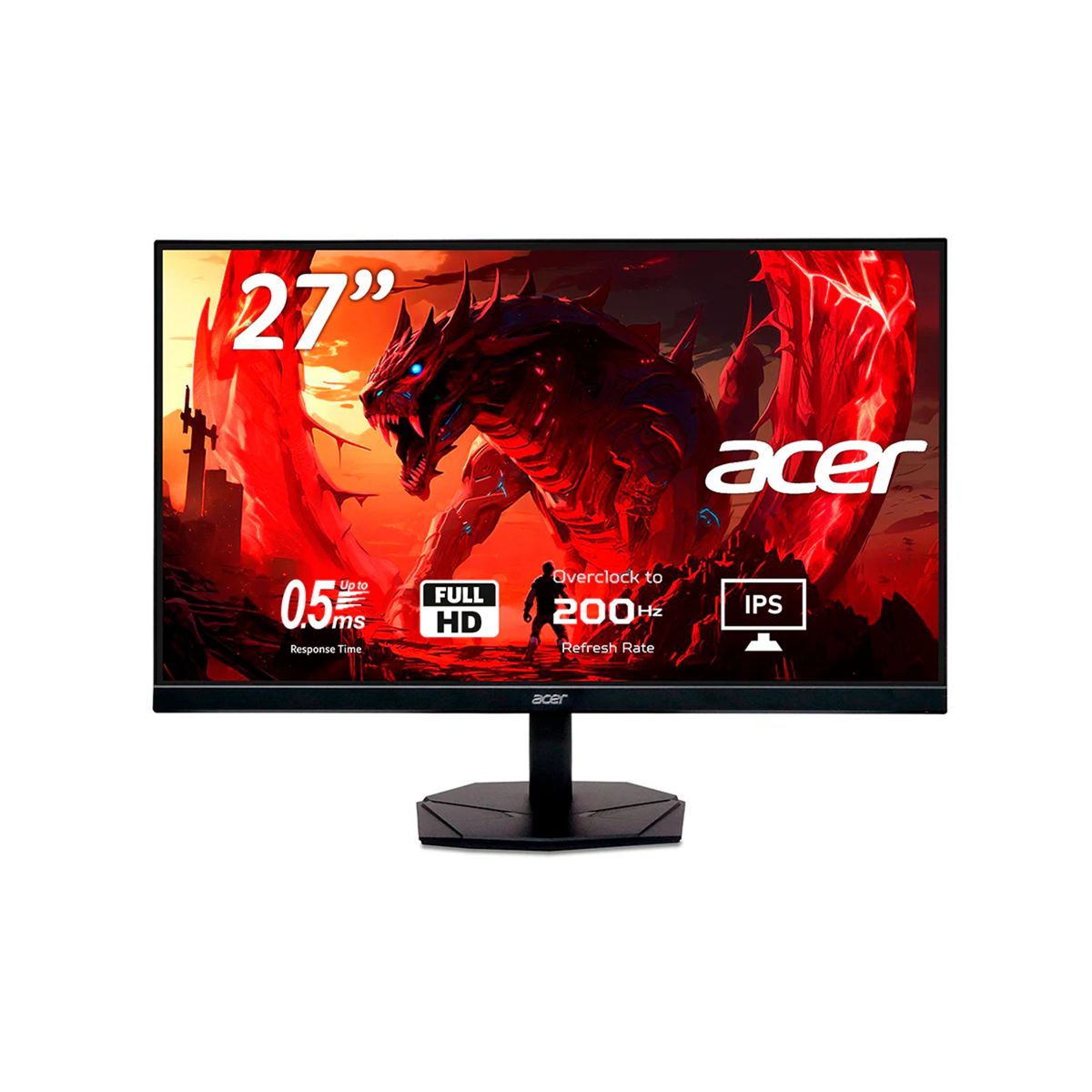 ACER - Monitor Gamer Acer Nitro 27 IPS FHD 200Hz 0,5MS 250NIT