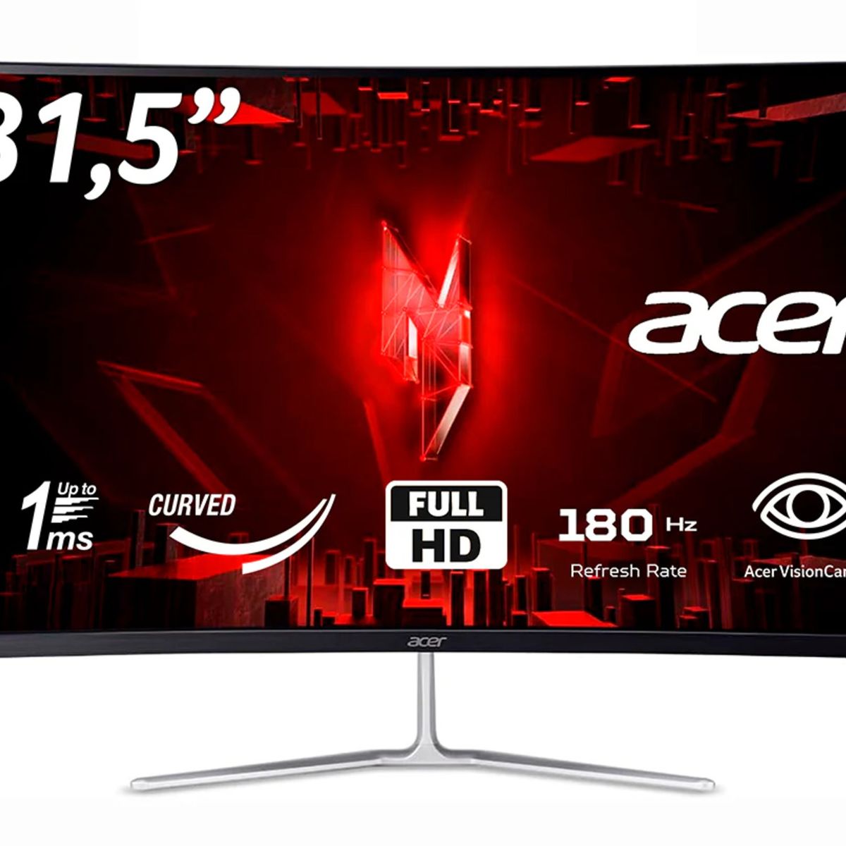 ACER - Monitor Acer Gamer Curvo/ EDA320Q /FHD/ 180 Hz/ 1 ms /31'5 / AMD FreeSync/VA